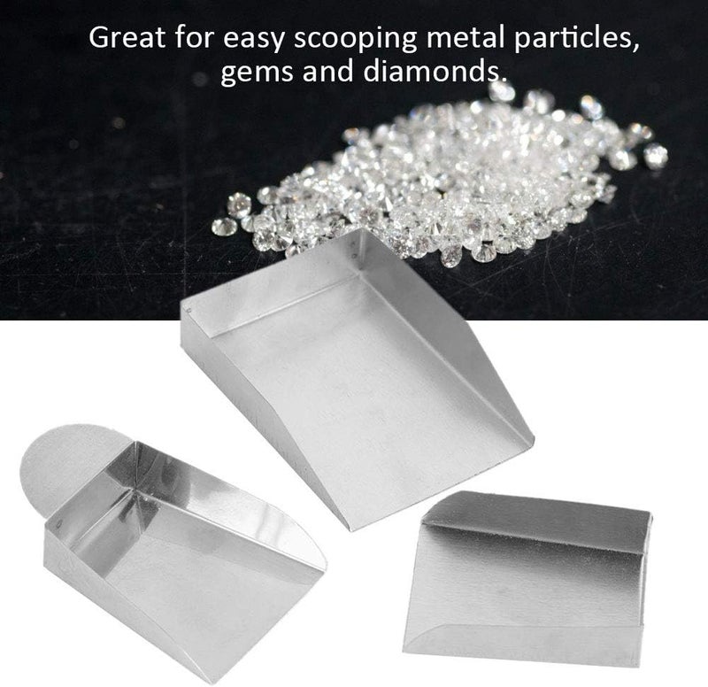 woobles Jewelry Shovel for Diamond Beads Pearls Gem Scoop Tools with/Without Handle,3Pcs, Jewelry Equipment - Image 2